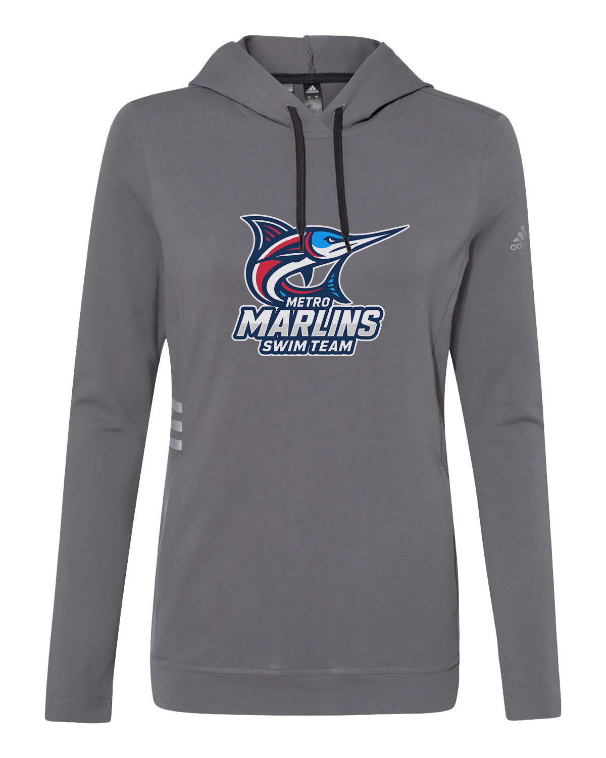 Metro Marlins // Women's Lightweight Hoodie - Adidas