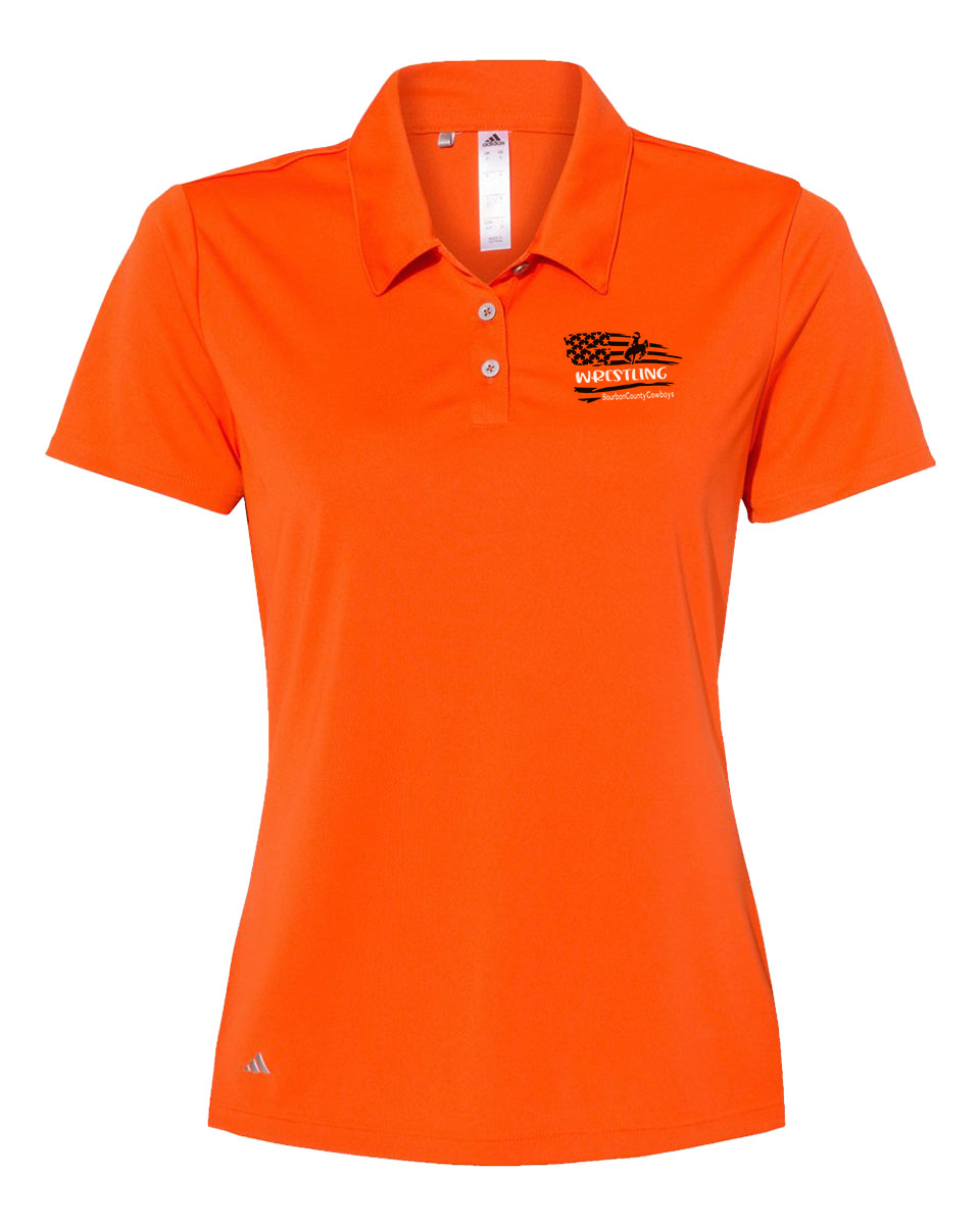 Bourbon County Cowboys Wrestling // Women's Polo - Adidas