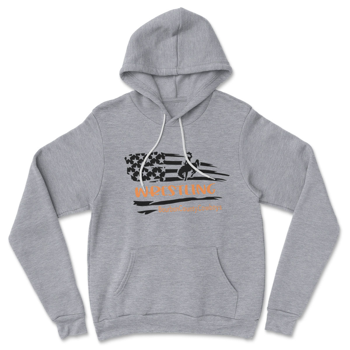 Bourbon County Cowboys Wrestling // Adult Fleece Hoodie