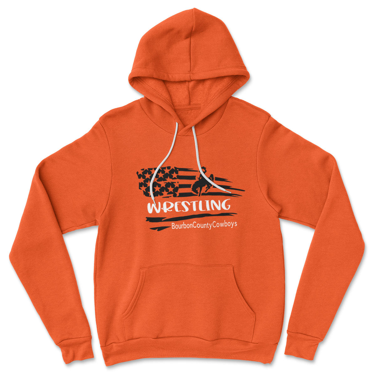 Bourbon County Cowboys Wrestling // Adult Fleece Hoodie