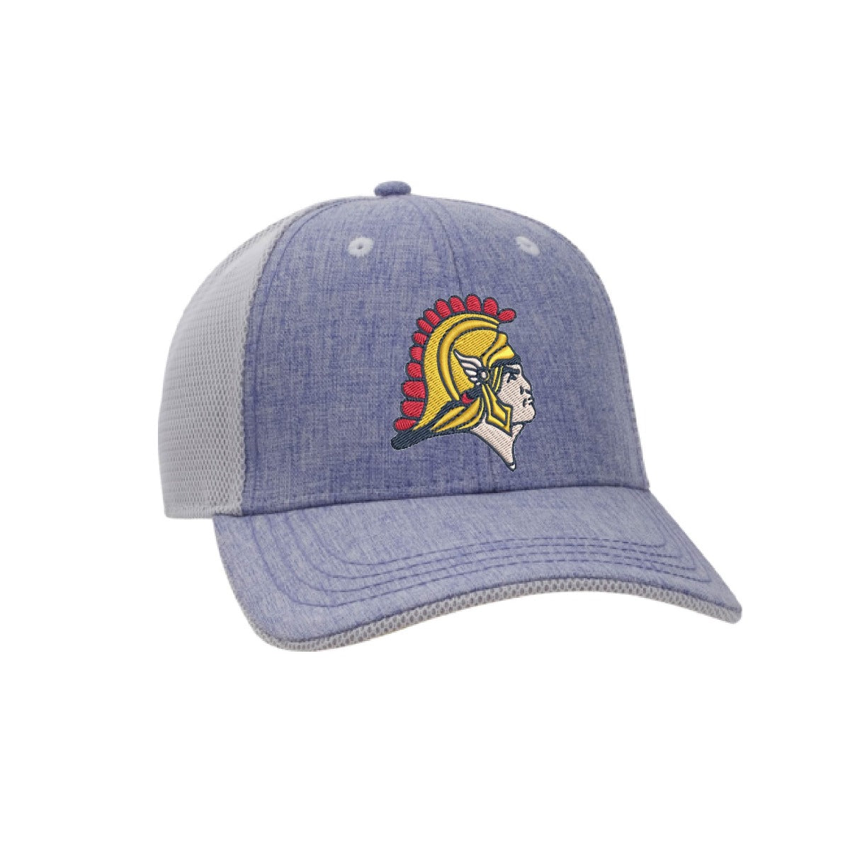 Orono Spartans // Poly-Mesh Hat - Heather Blue