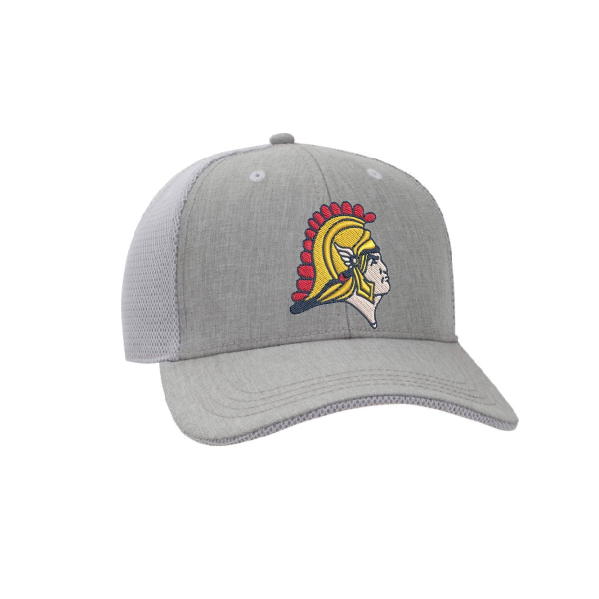 Orono Spartans // Poly-Mesh Hat - Heather Grey