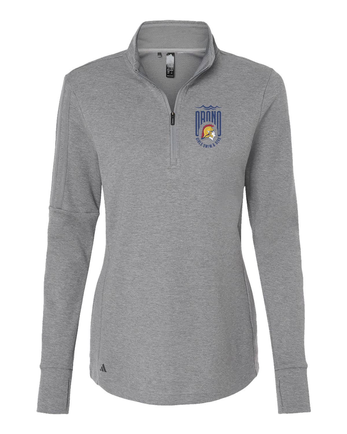 Orono Swim & Dive // Women's Quarter Zip Sweater - Adidas