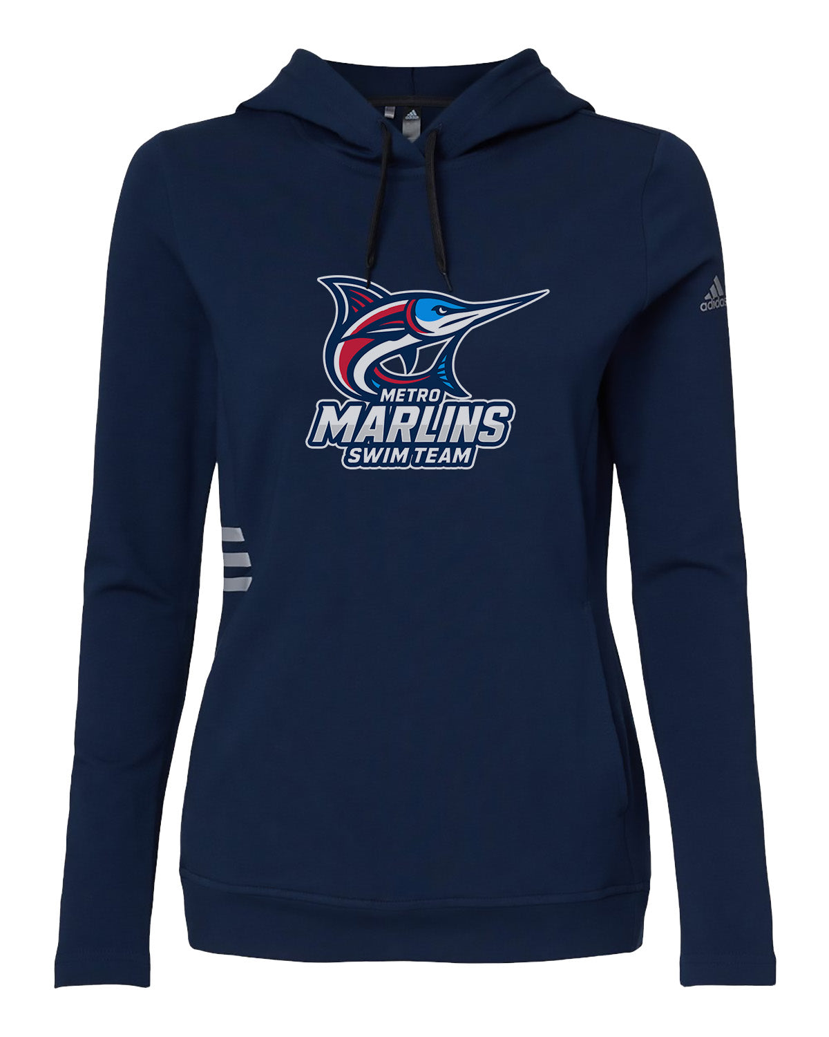 Metro Marlins // Women's Lightweight Hoodie - Adidas