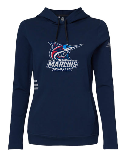 Metro Marlins // Women's Lightweight Hoodie - Adidas