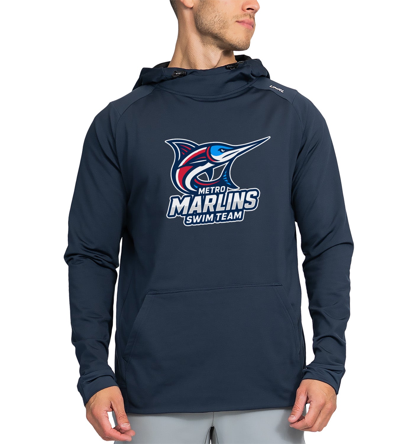 Metro Marlins // UNRL - Adult Crossover Hoodie